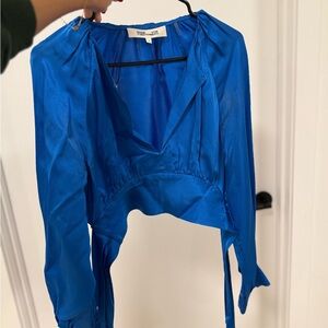 Diane Von Furstenberg Royal Blue Blouse